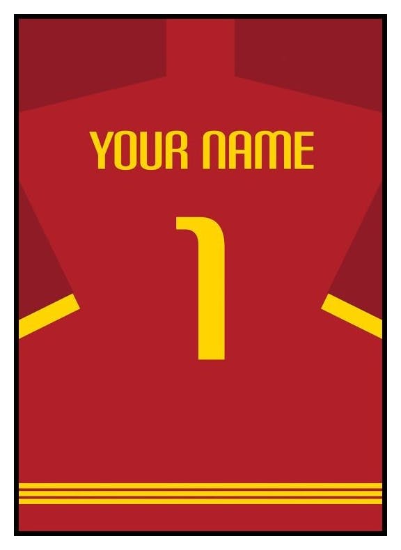 Jalkapallopaita Nro10 Juliste (50x70 cm) - Poster Store