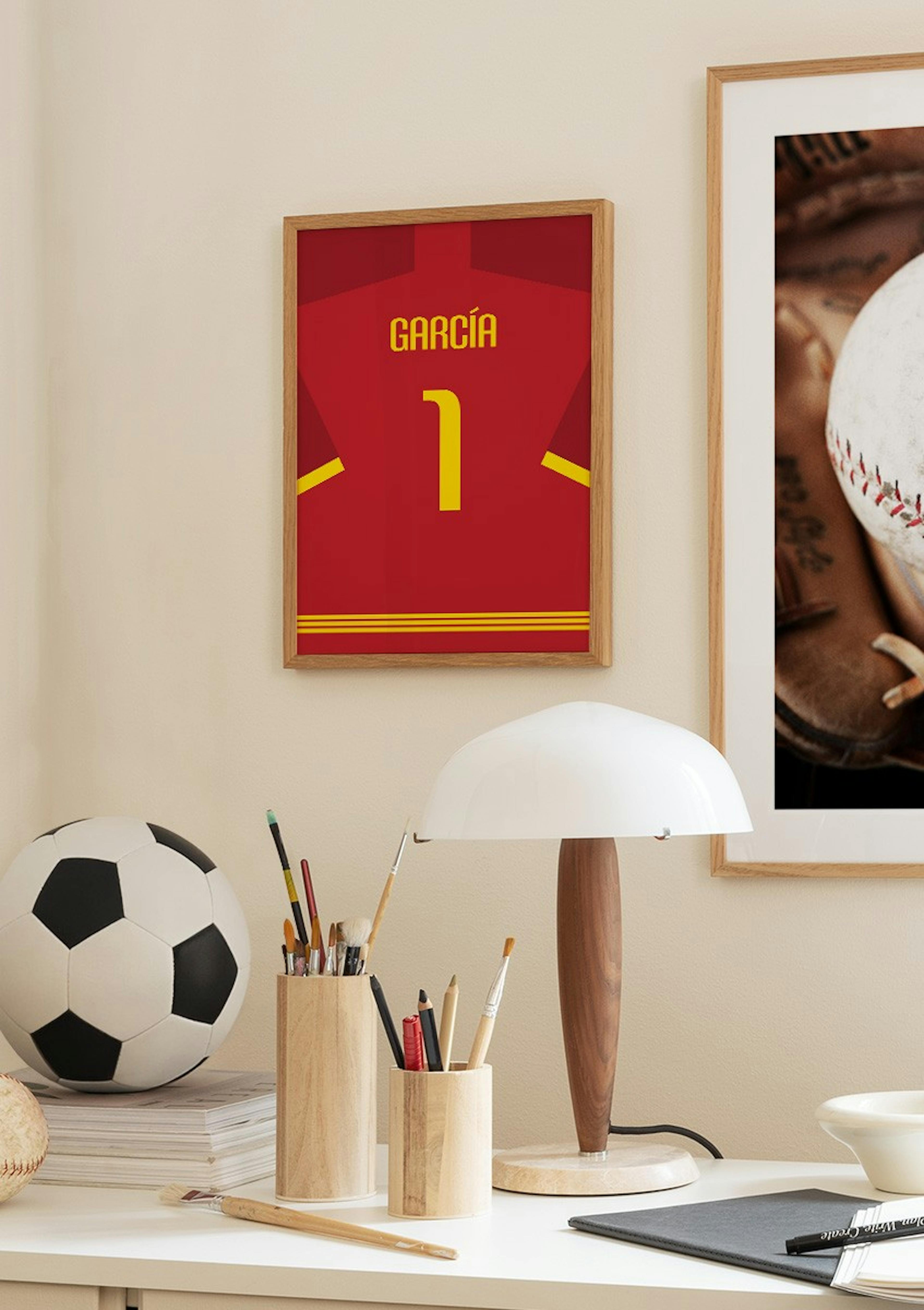 Voetbalshirt Nr10 Poster thumbnail