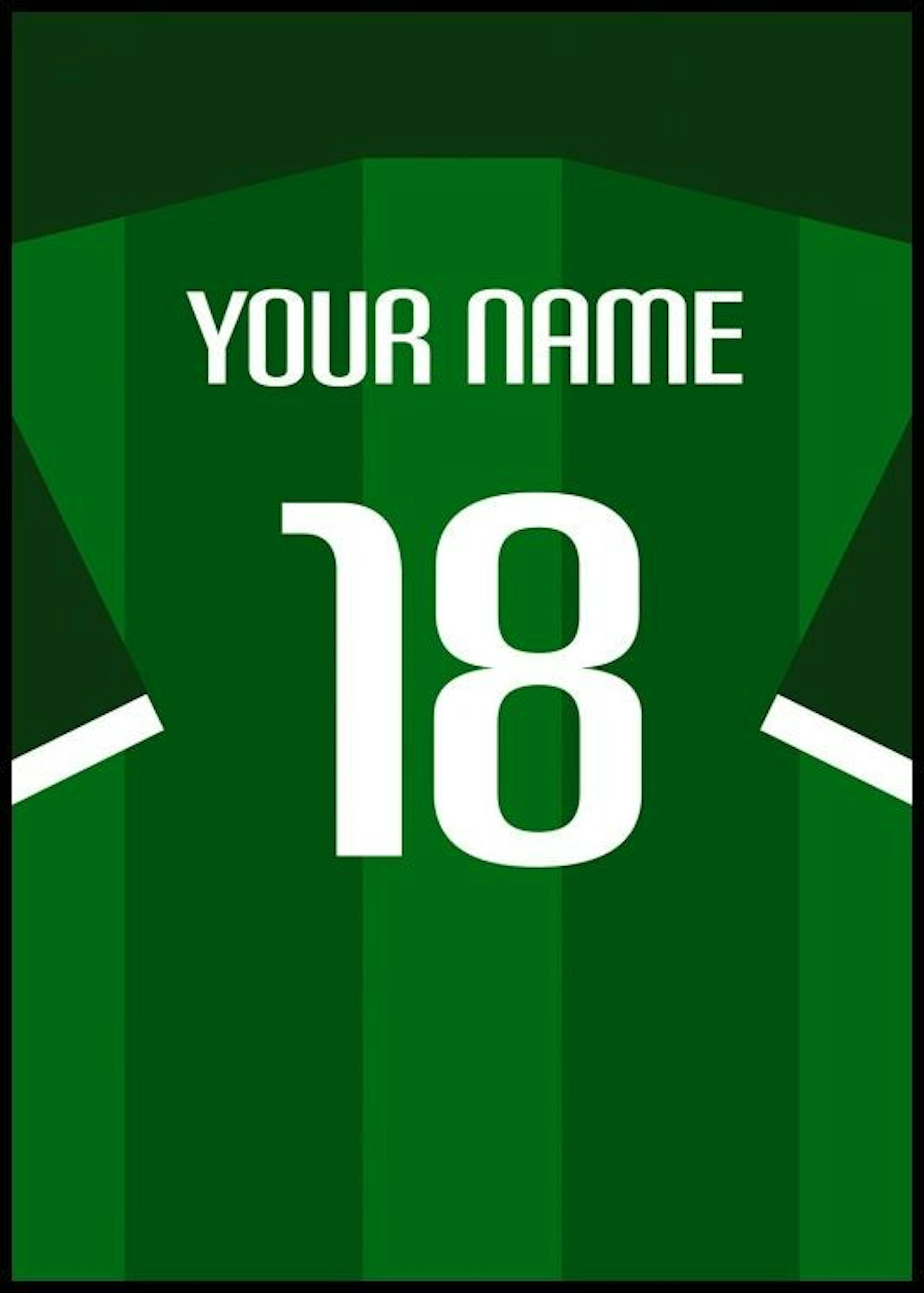 Football Shirt No11 Poster thumbnail