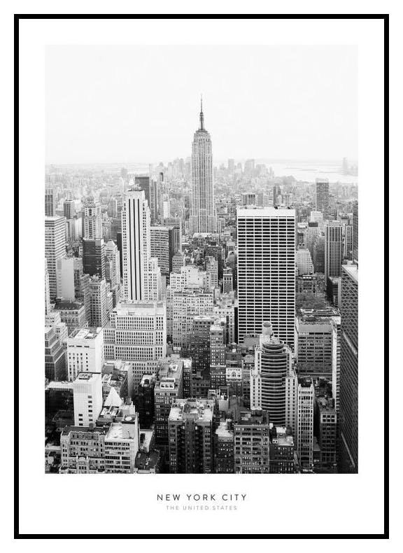 Plakat Panorama Nowego Jorku (21x30 cm) - Poster Store