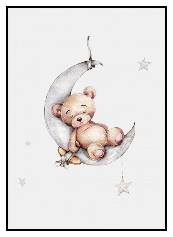 Orsetto che Dorme Poster (21x30 cm) - Poster Store