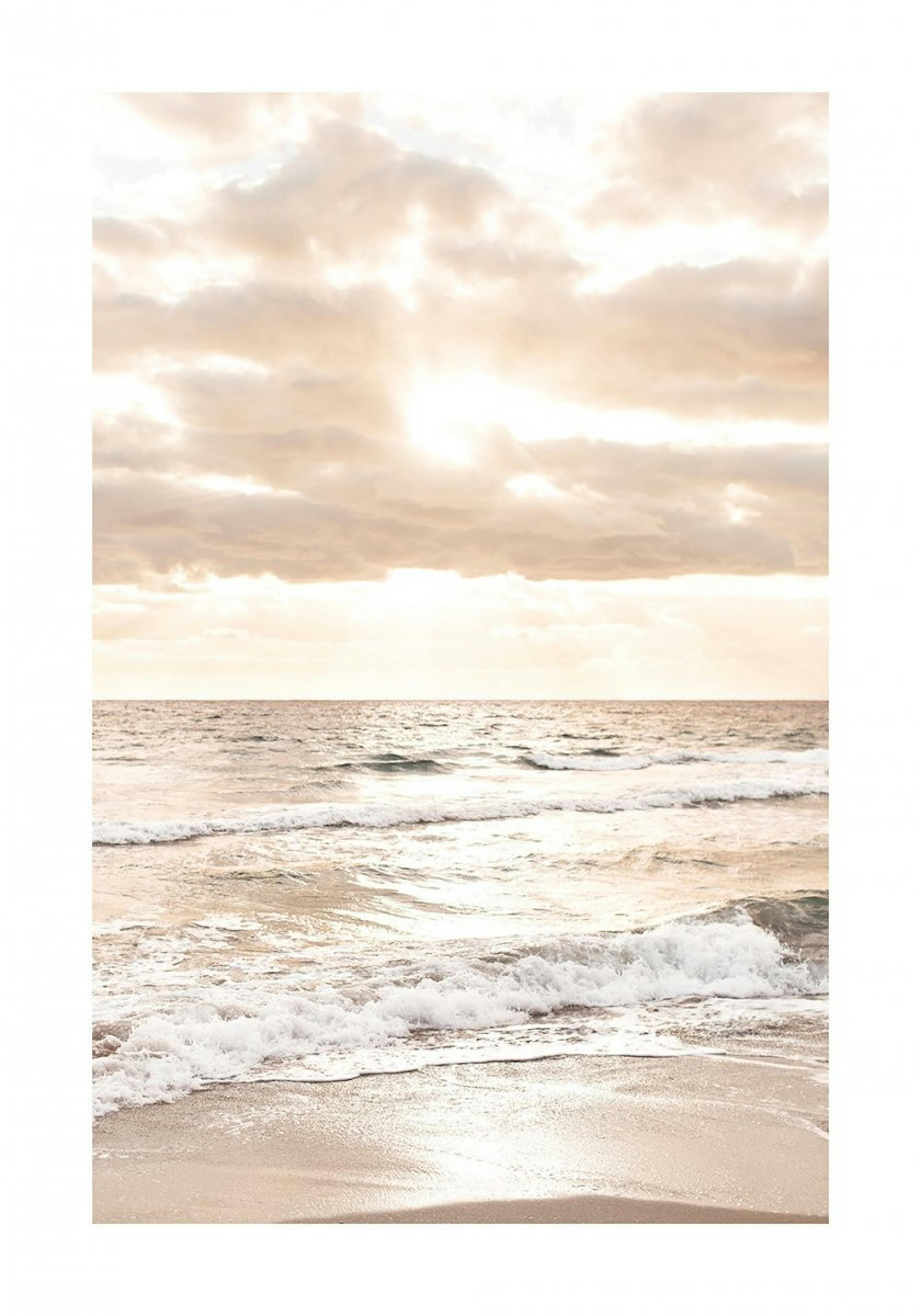 Lever du Soleil sur la Plage Poster 0