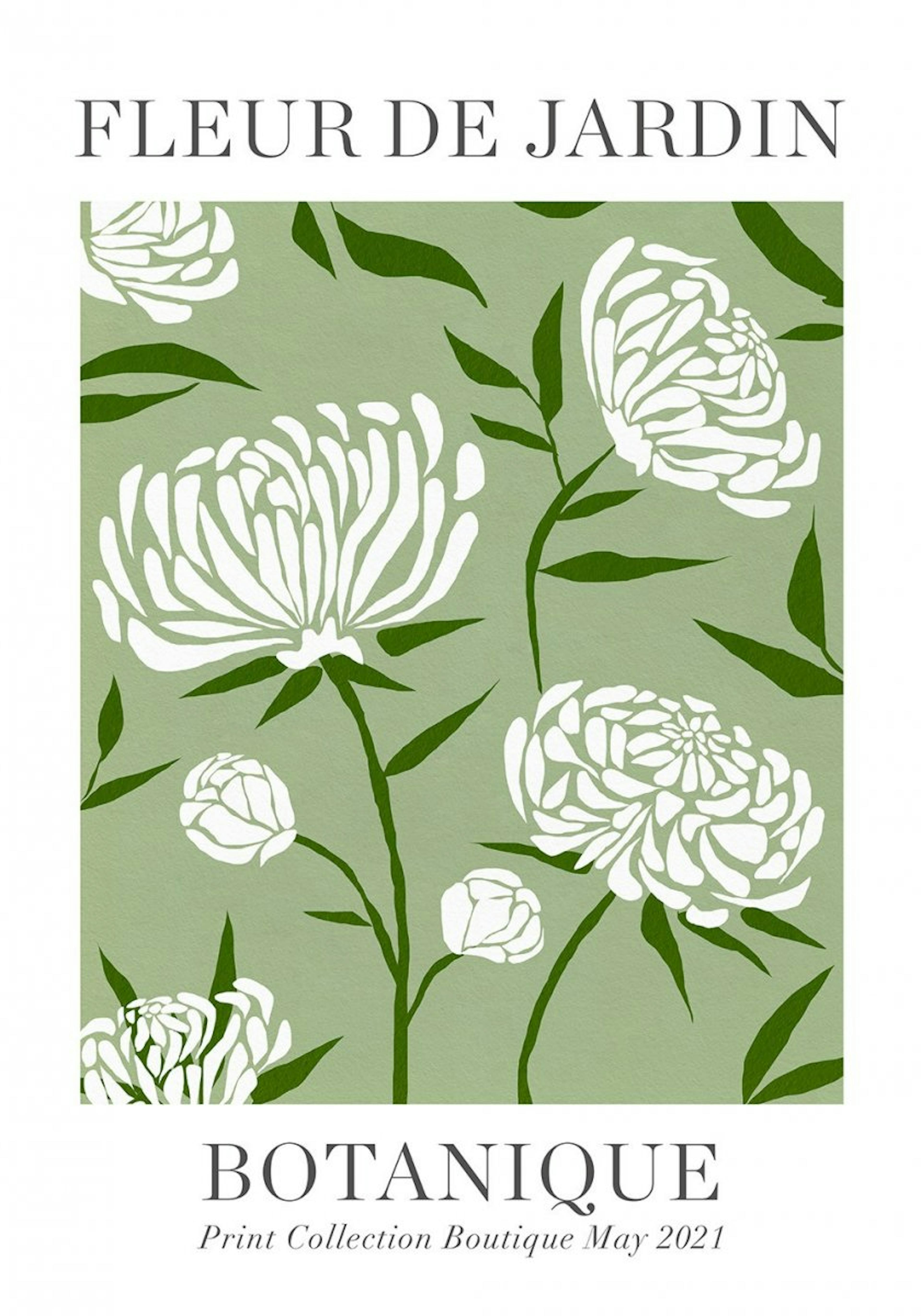 Fleur de Jardin Botanique Plakat 0