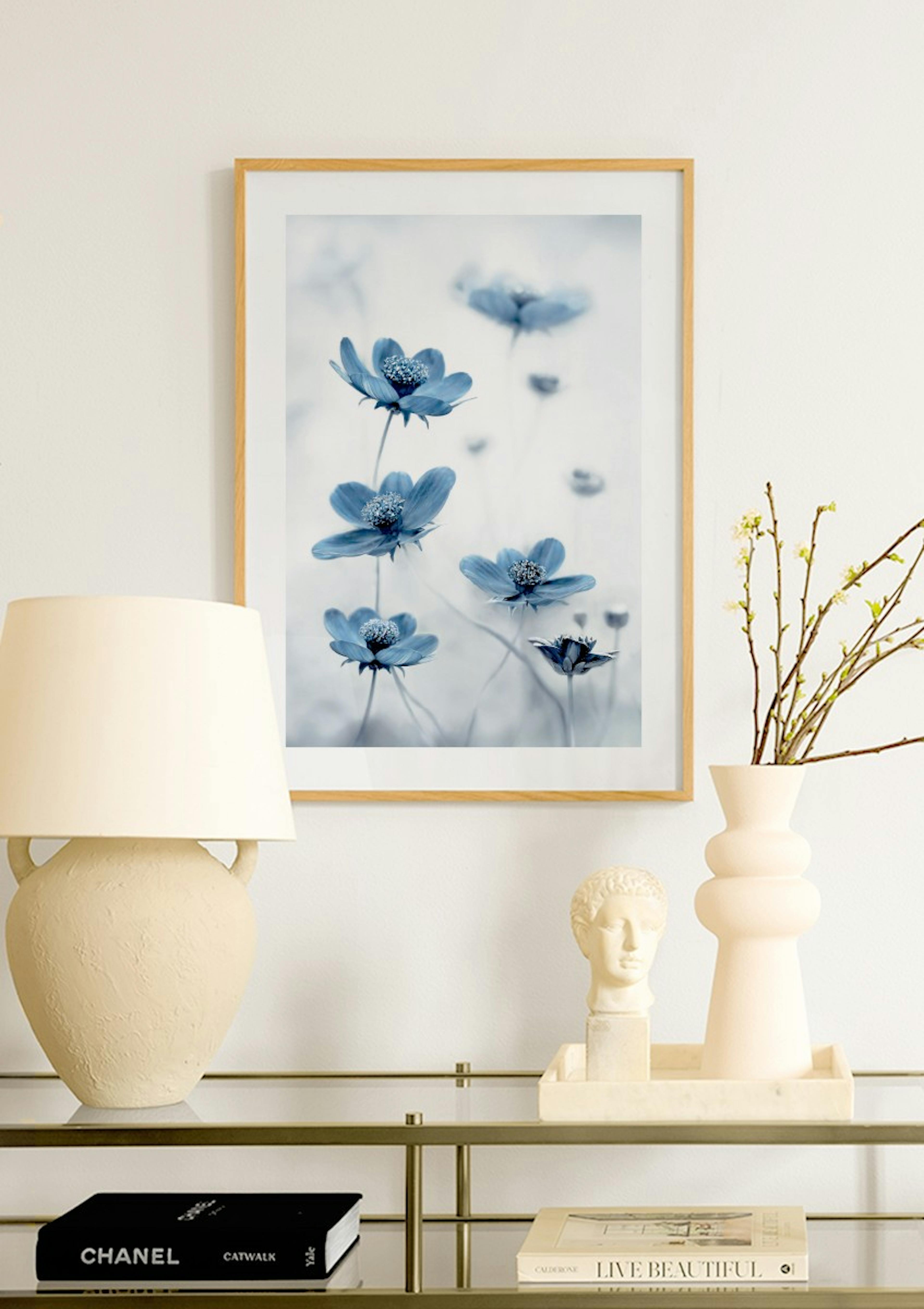 Kék pillangóvirág poszter thumbnail
