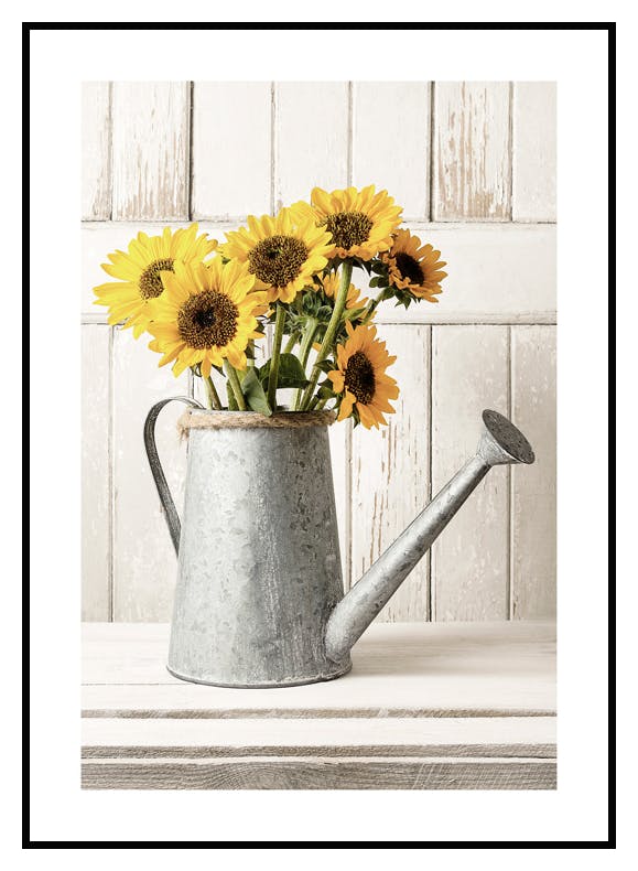 Solsikke Vase Poster (21x30 cm) - Poster Store