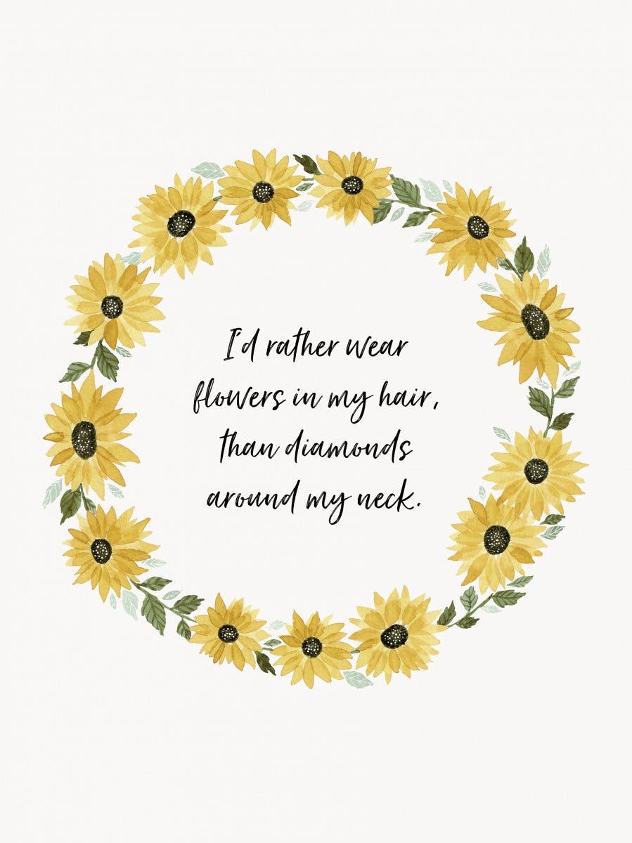 Flowers in my Hair Plakat 0