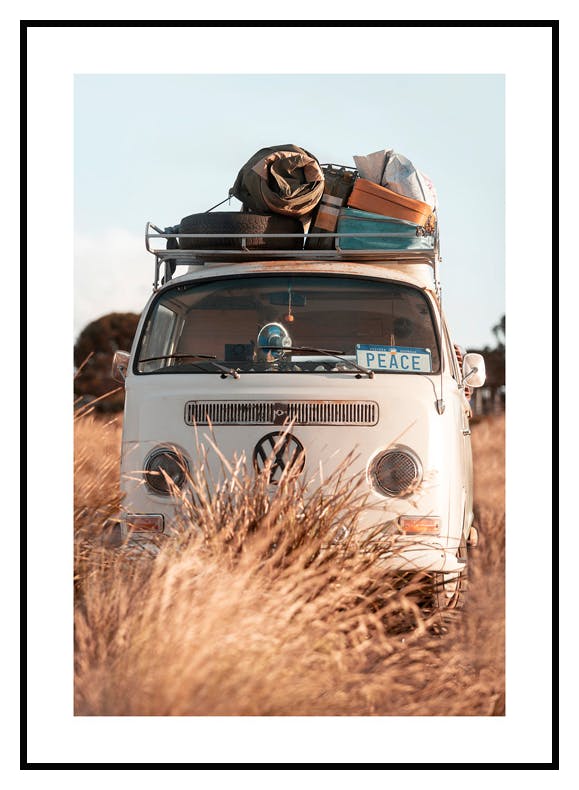 Hippie Van Poster (50x70 cm) - Poster Store
