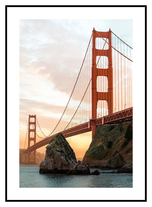 Plakat Most Golden Gate (21x30 cm) - Poster Store