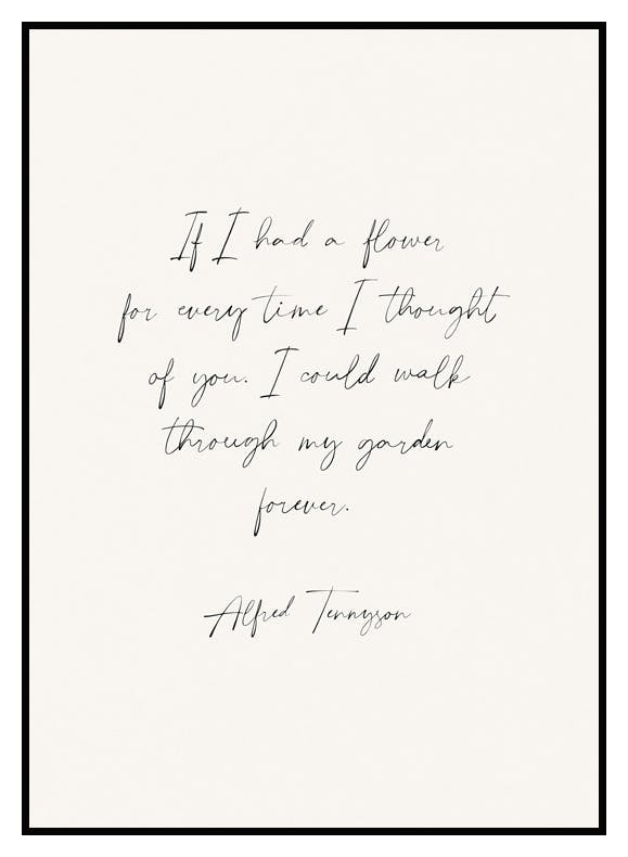 If I had a Flower Poster (21x30 cm) - Poster Store