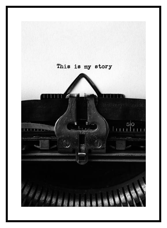 Plakat My Story (30x40 cm) - Poster Store