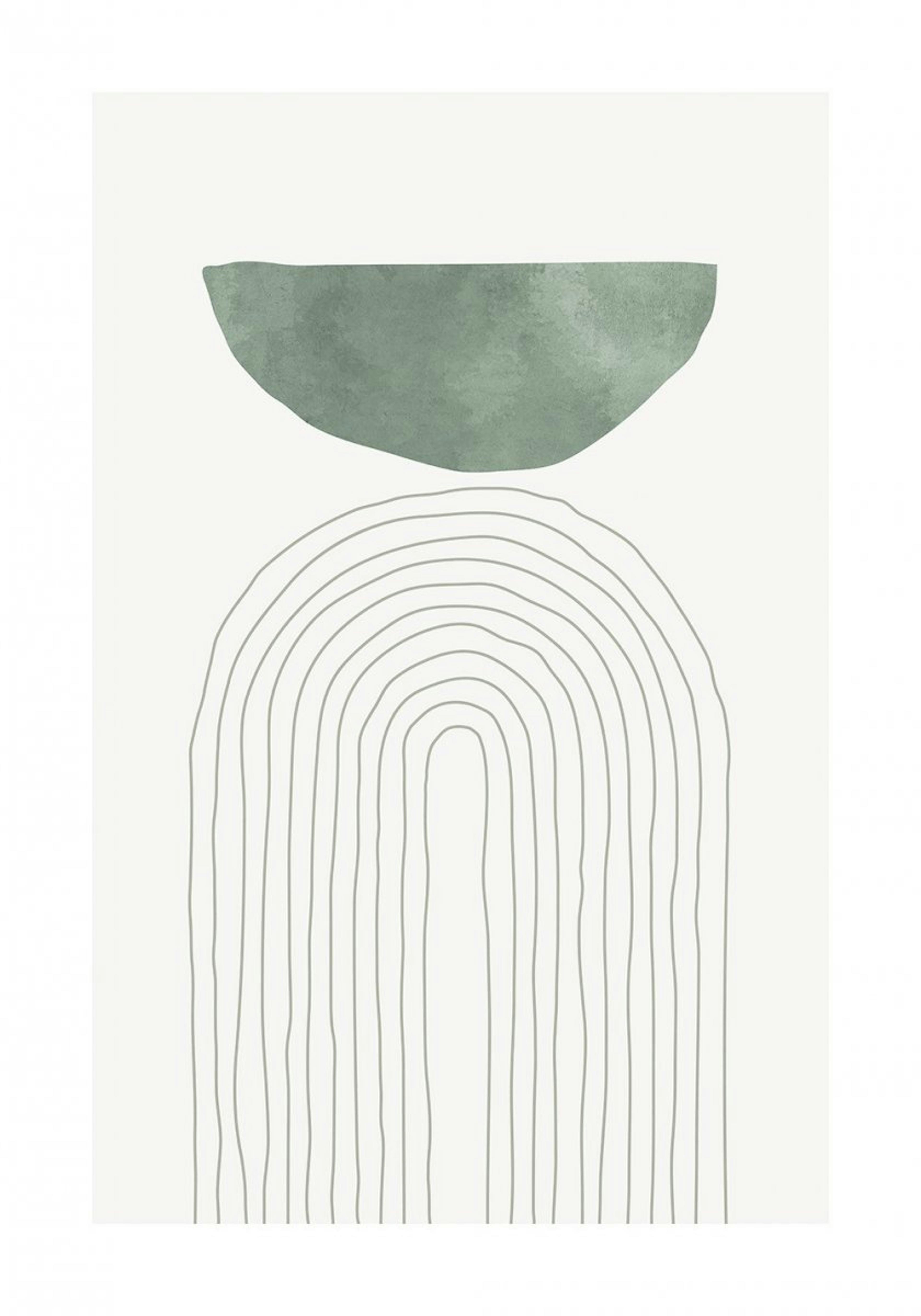 Green Arch Illustration No1 Poster 0