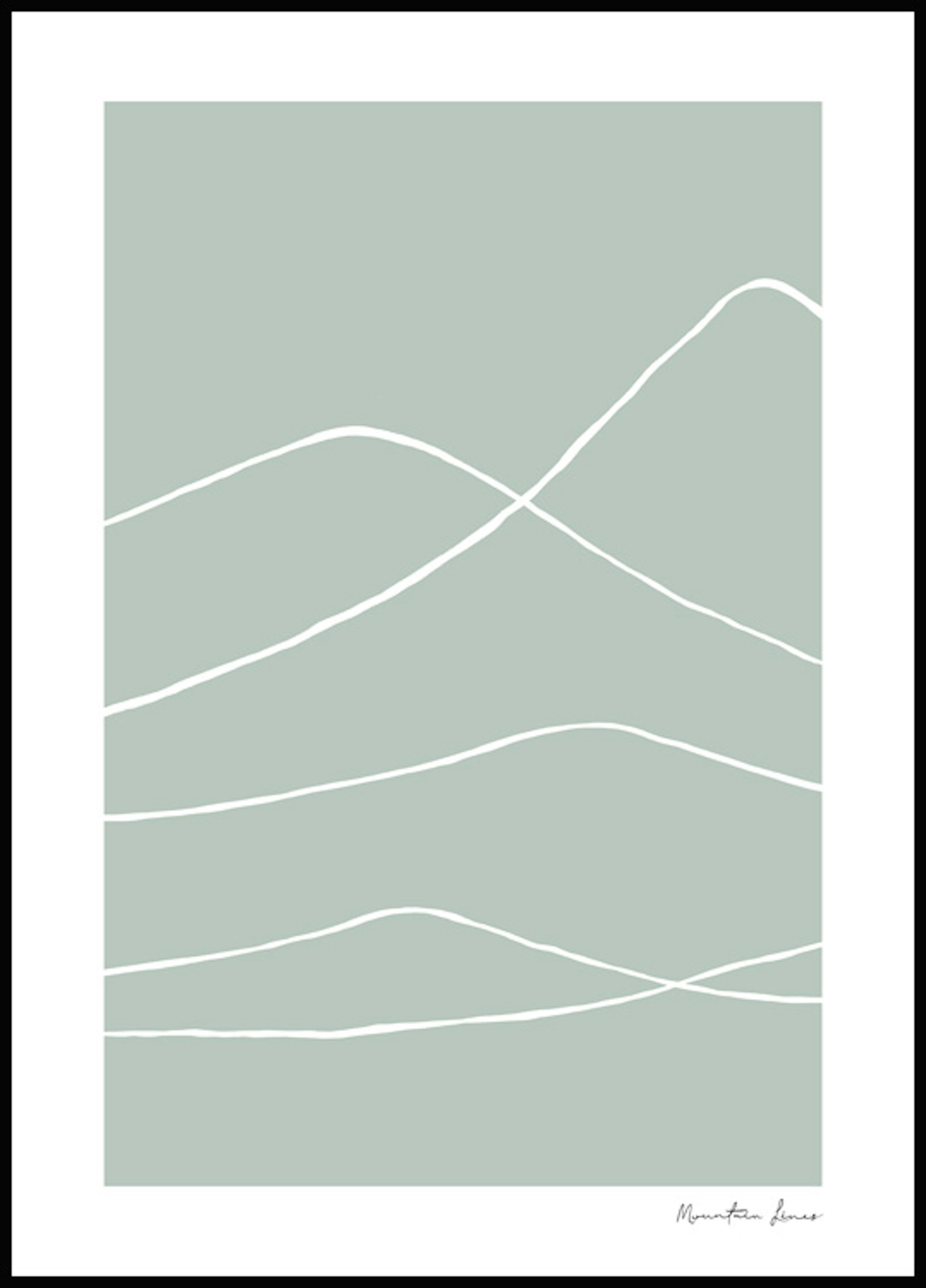 Mountain Lines Poster 0