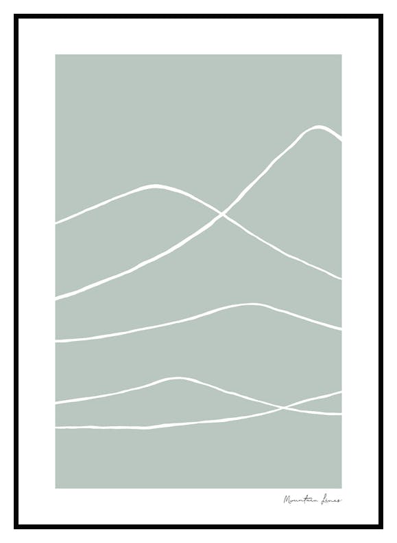 Plakat Linia Góry (30x40 cm) - Poster Store