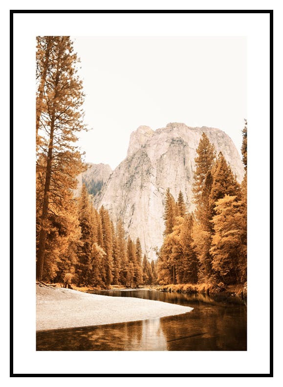 Fargerik Yosemite Park Poster (30x40 cm) - Poster Store