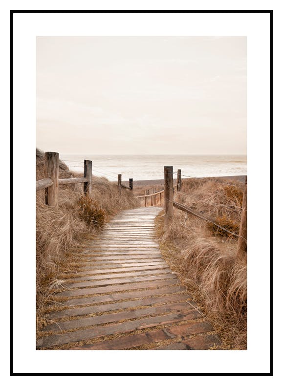 Beach Boardwalk Plakat (30x40 cm) - Poster Store