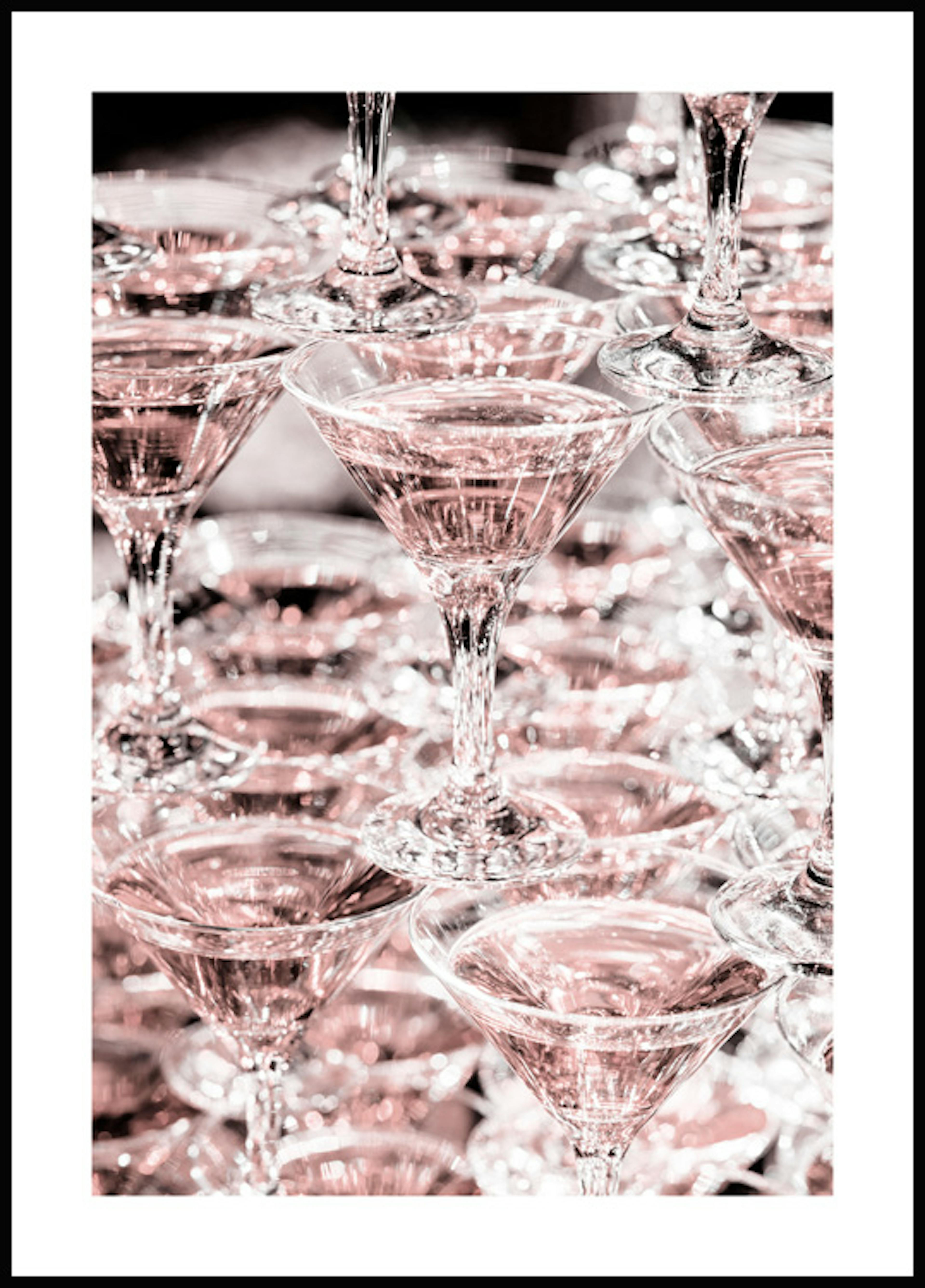 Roze Champagne Poster 0