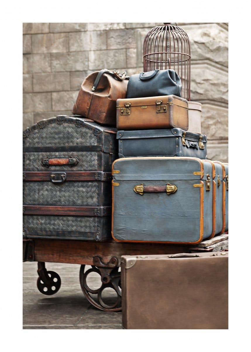 Resväskor på Vagn Poster 0