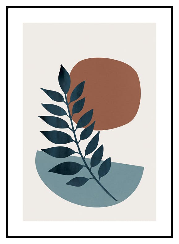 Botanical Shapes No1 Poster (30x40 cm) - Poster Store