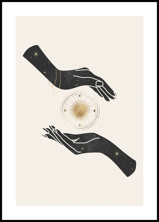 Hånd Plakat - Spirituel illustration