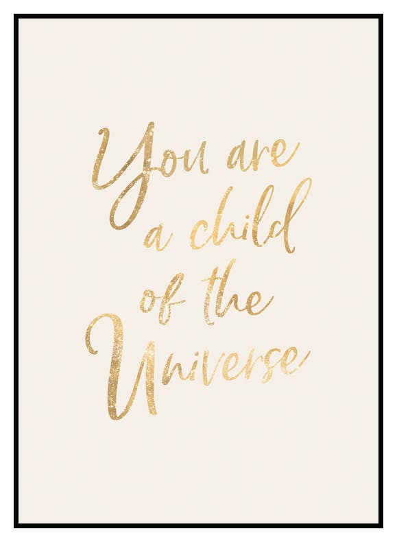 Child of the Universe Poster (30x40 cm) - Poster Store