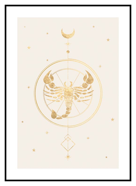 Plakat Skorpion Horoskop (50x70 cm) - Poster Store