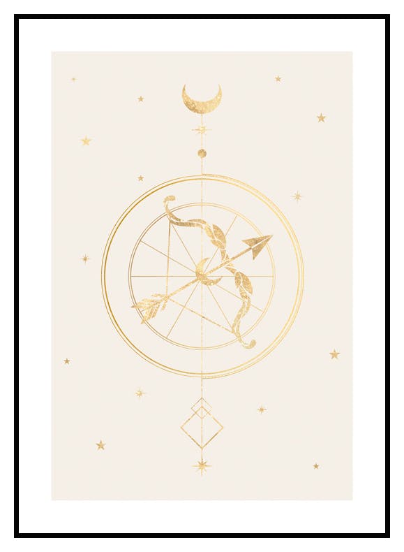 Skytten Stjärntecken Poster (21x30 cm) - Poster Store