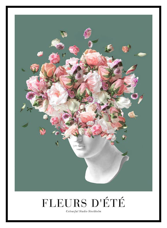Statue Fleurs No2 Poster (30x40 cm) - Poster Store