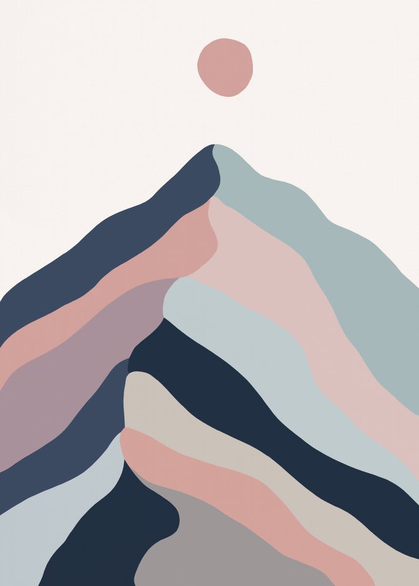 Graphic Mountain Poster 0