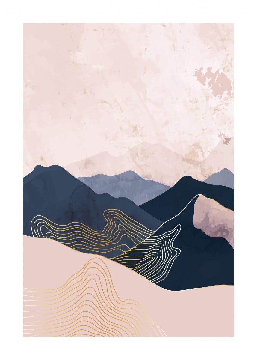 Navy Mountains Poster 0