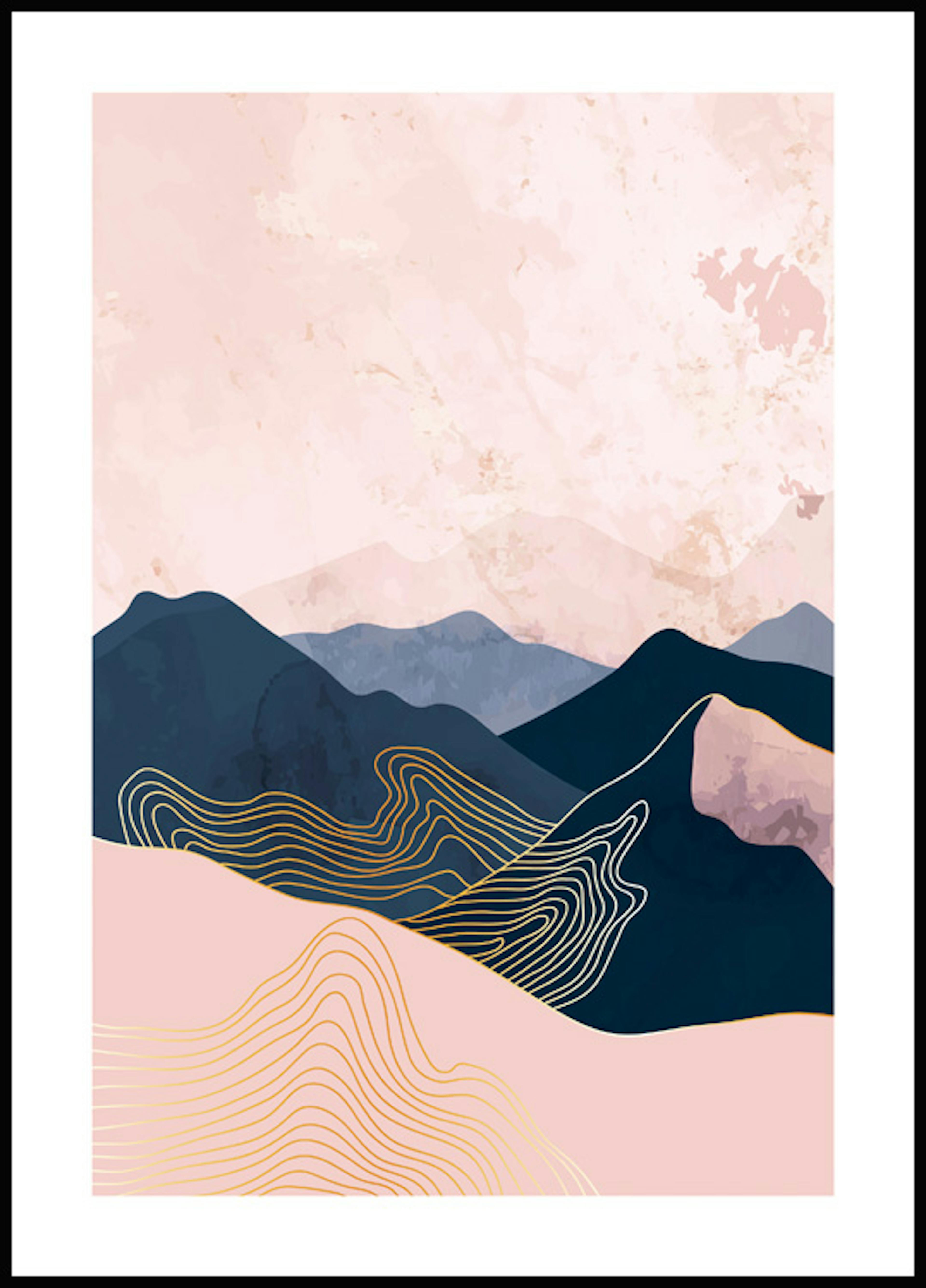 Navy Mountains Poster thumbnail