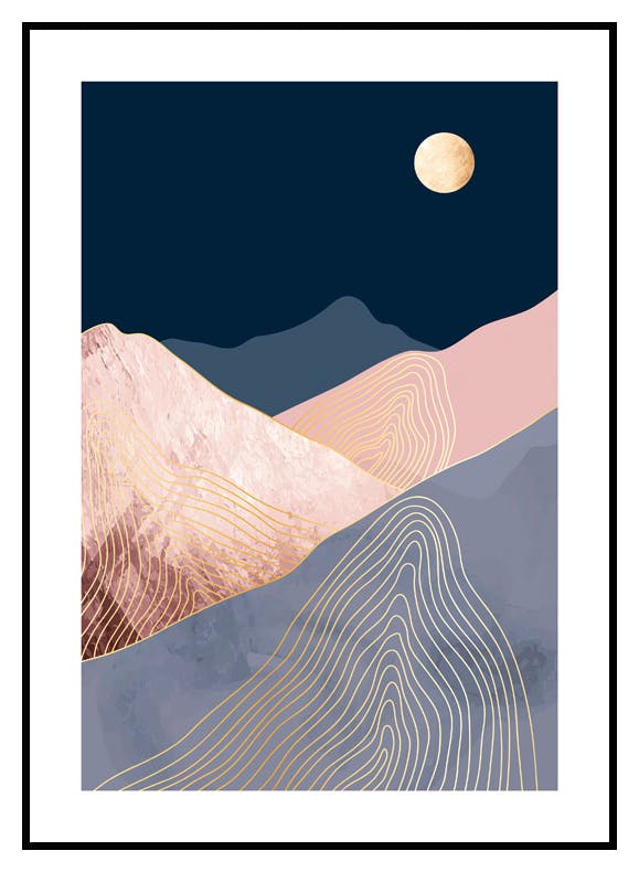 Violett Natt Poster (50x70 cm) - Poster Store