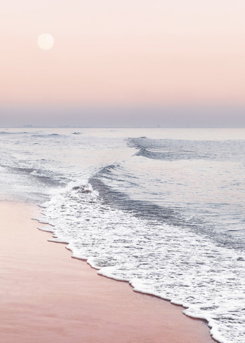ピンクの海岸線ポスター 0