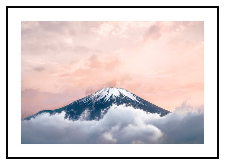 Misty Mount Fuji Poster (50x70 cm) - Poster Store