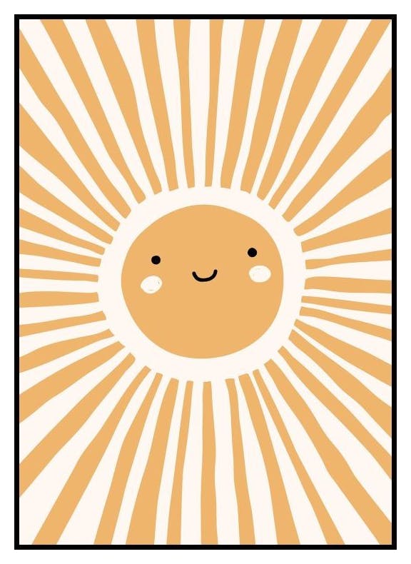 Smiling Sun Plakat (50x70 cm) - Poster Store