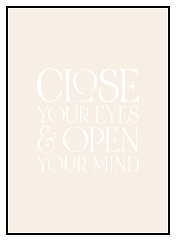 Open Your Mind Poster (50x70 cm) - Poster Store