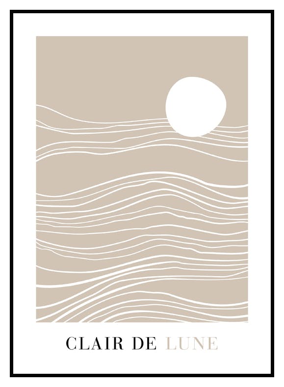Clair de Lune Poster (21x30 cm) - Poster Store