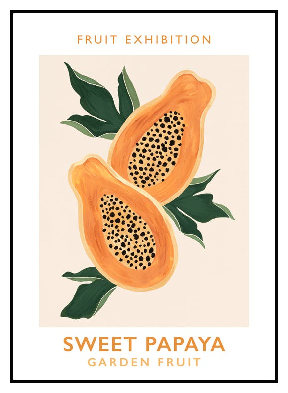 Plakat Słodka Papaja (50x70 cm) - Poster Store