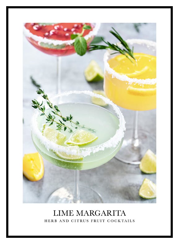 Lime Cocktail Poster (21x30 cm) - Poster Store