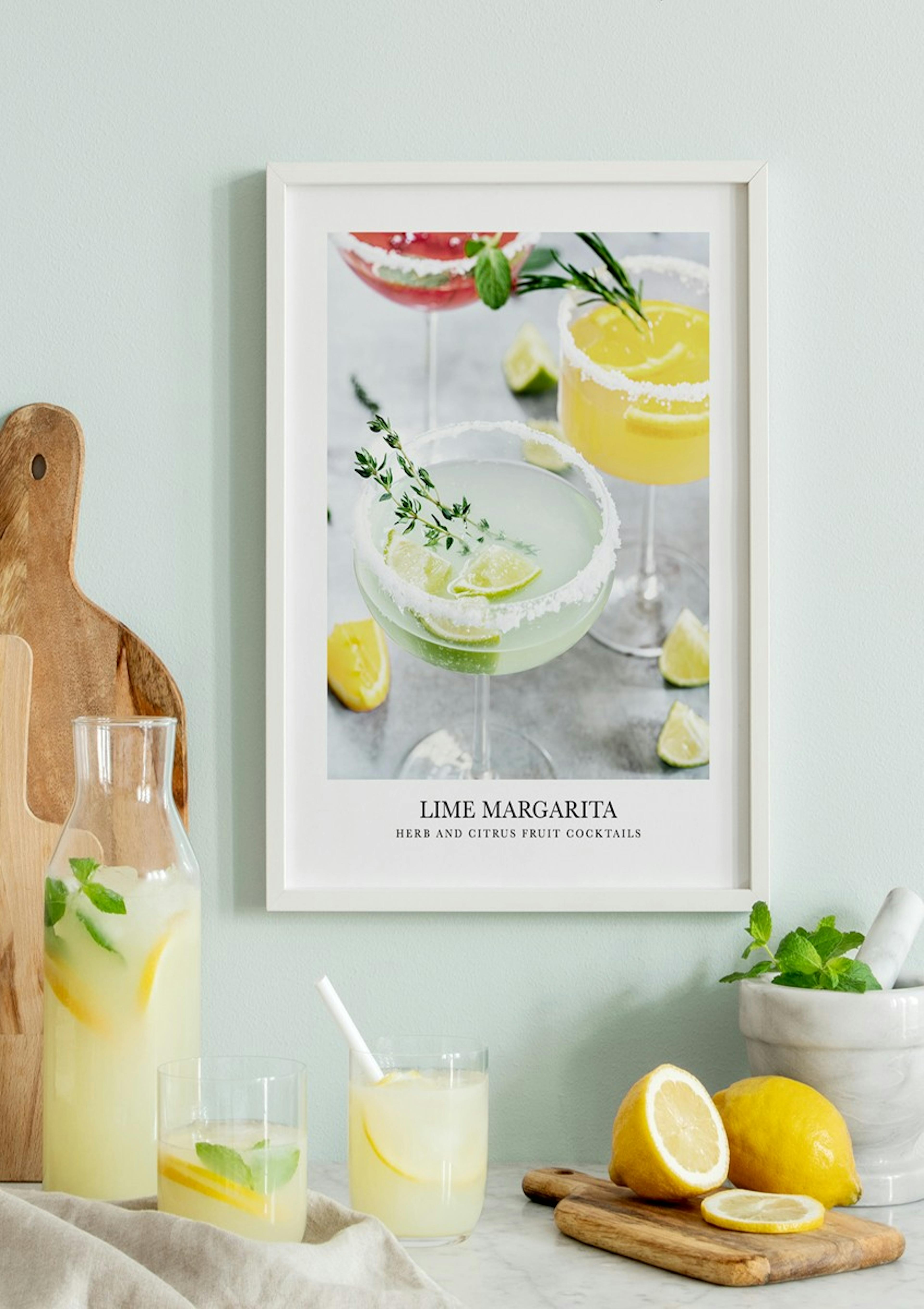 Limetten Cocktail Poster thumbnail