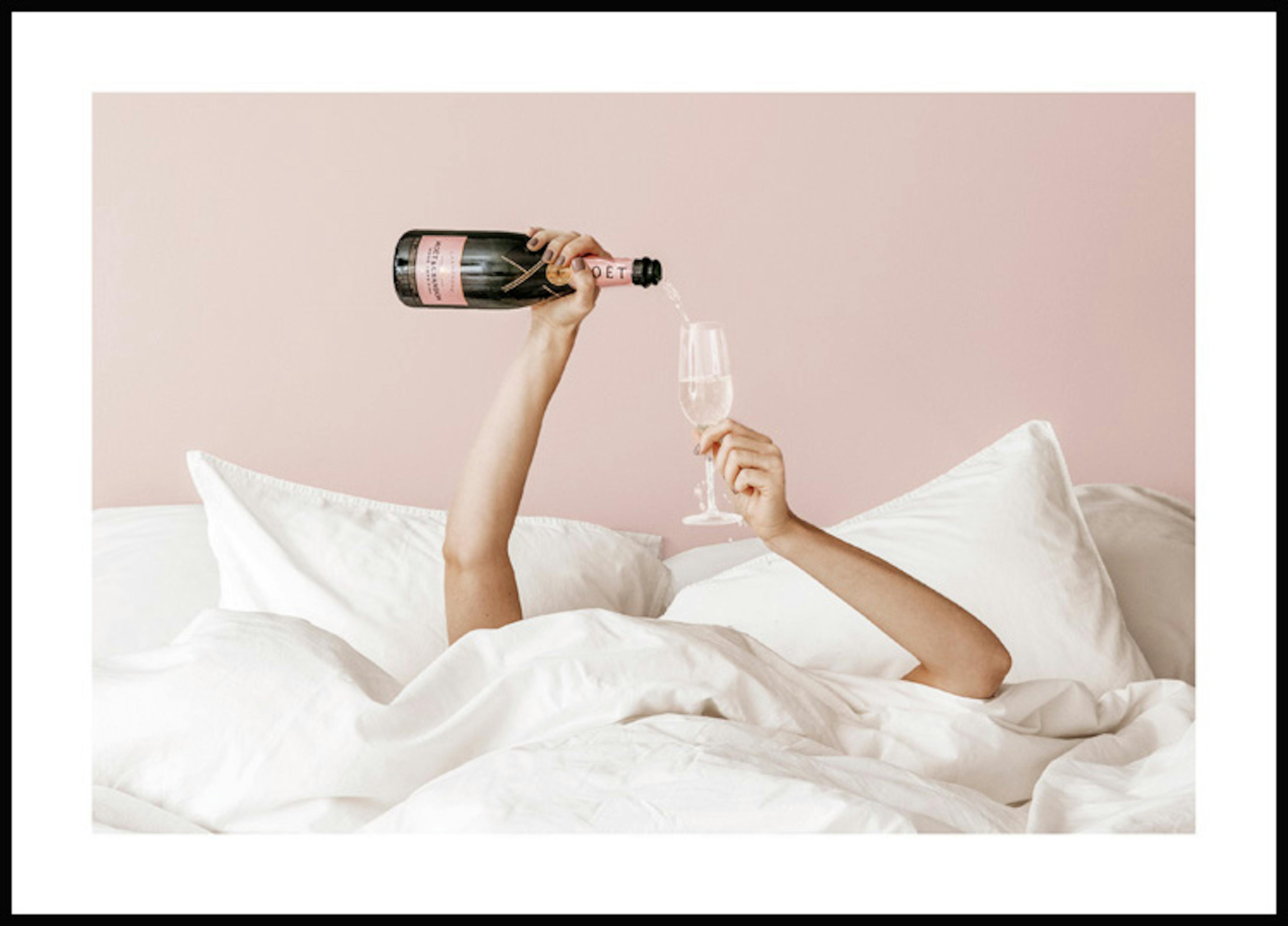 Champagne in Bed Poster 0