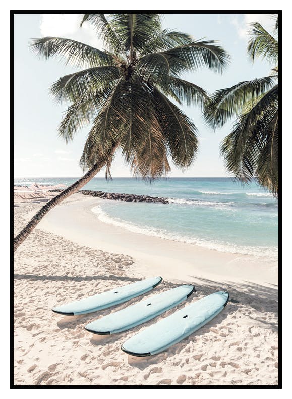Plakat Niebieskie Deski (21x30 cm) - Poster Store