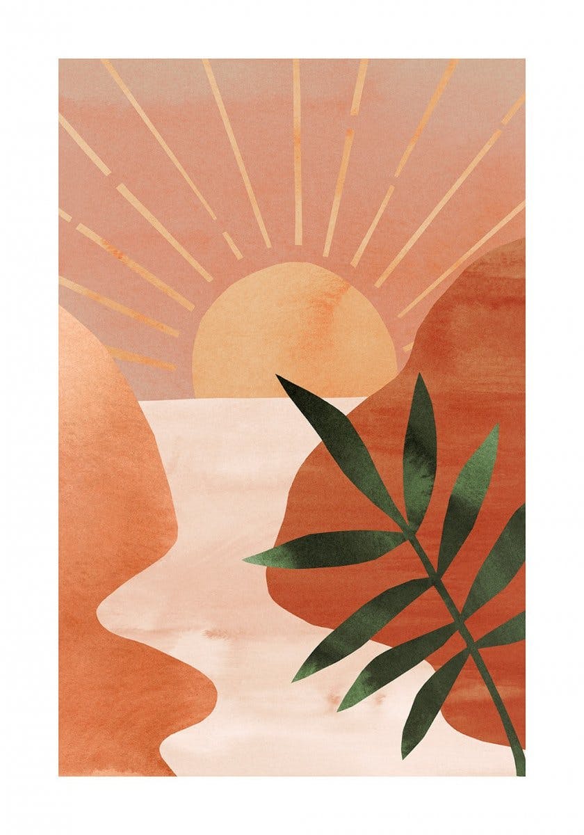 Abstract Sunset Poster 0