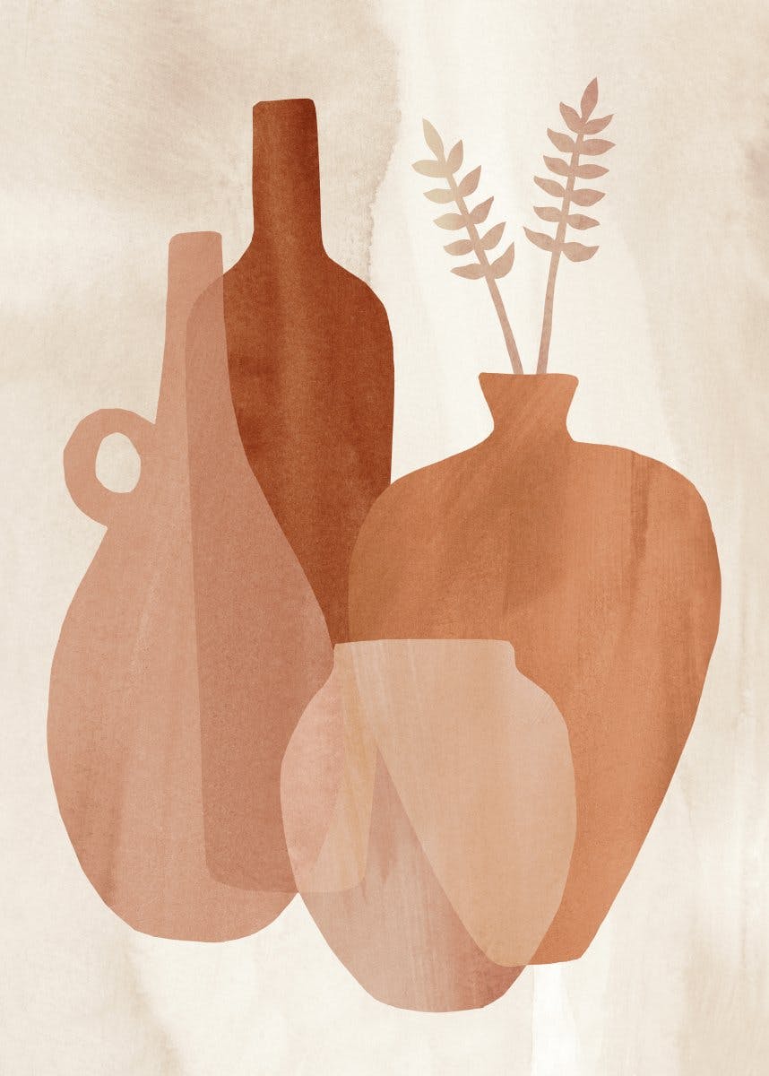 Vases Abstraits Poster 0
