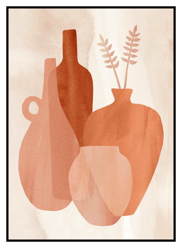 Plakat Abstrakcyjne Wazony (30x40 cm) - Poster Store