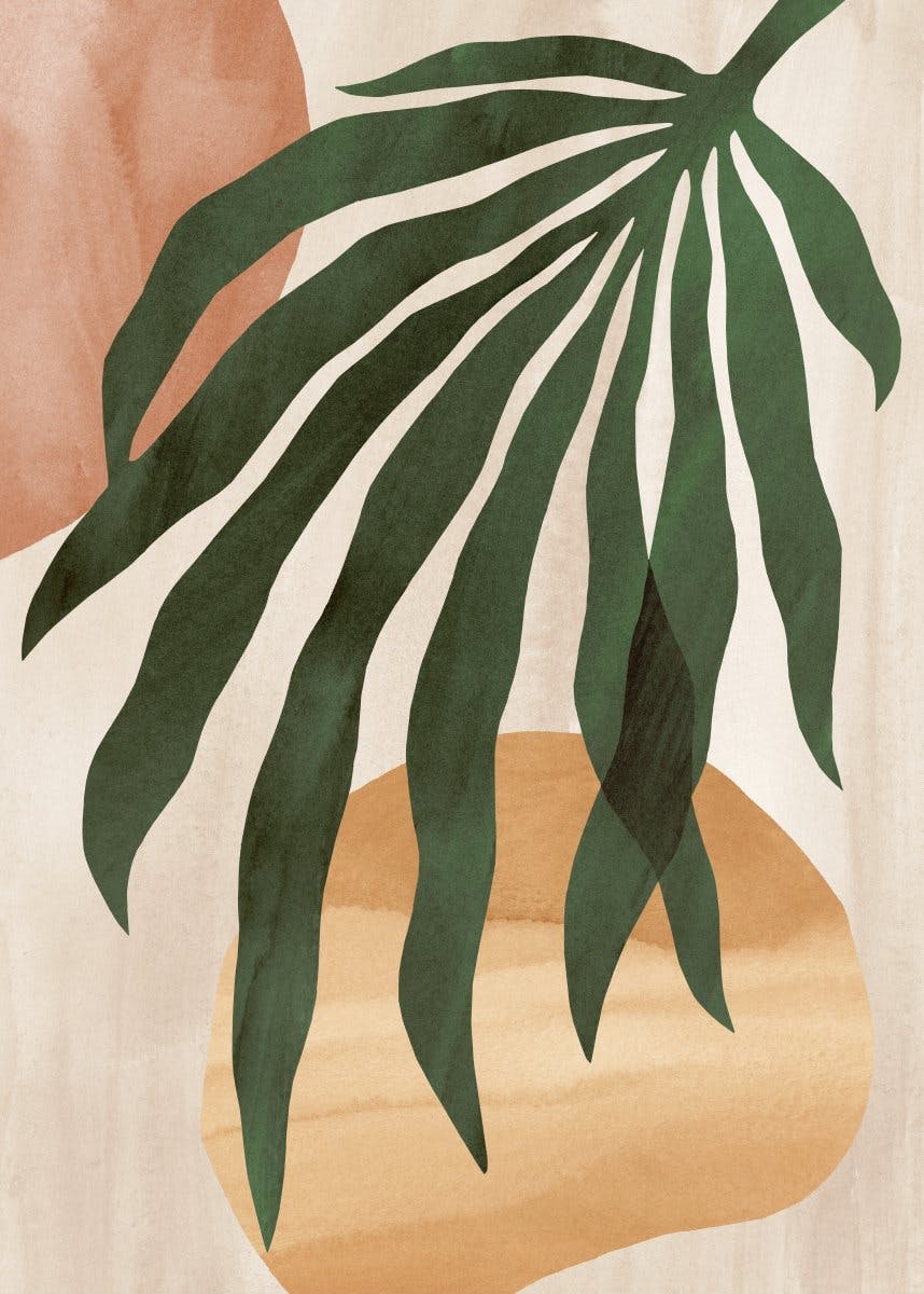 Abstrakt Löv Poster 0