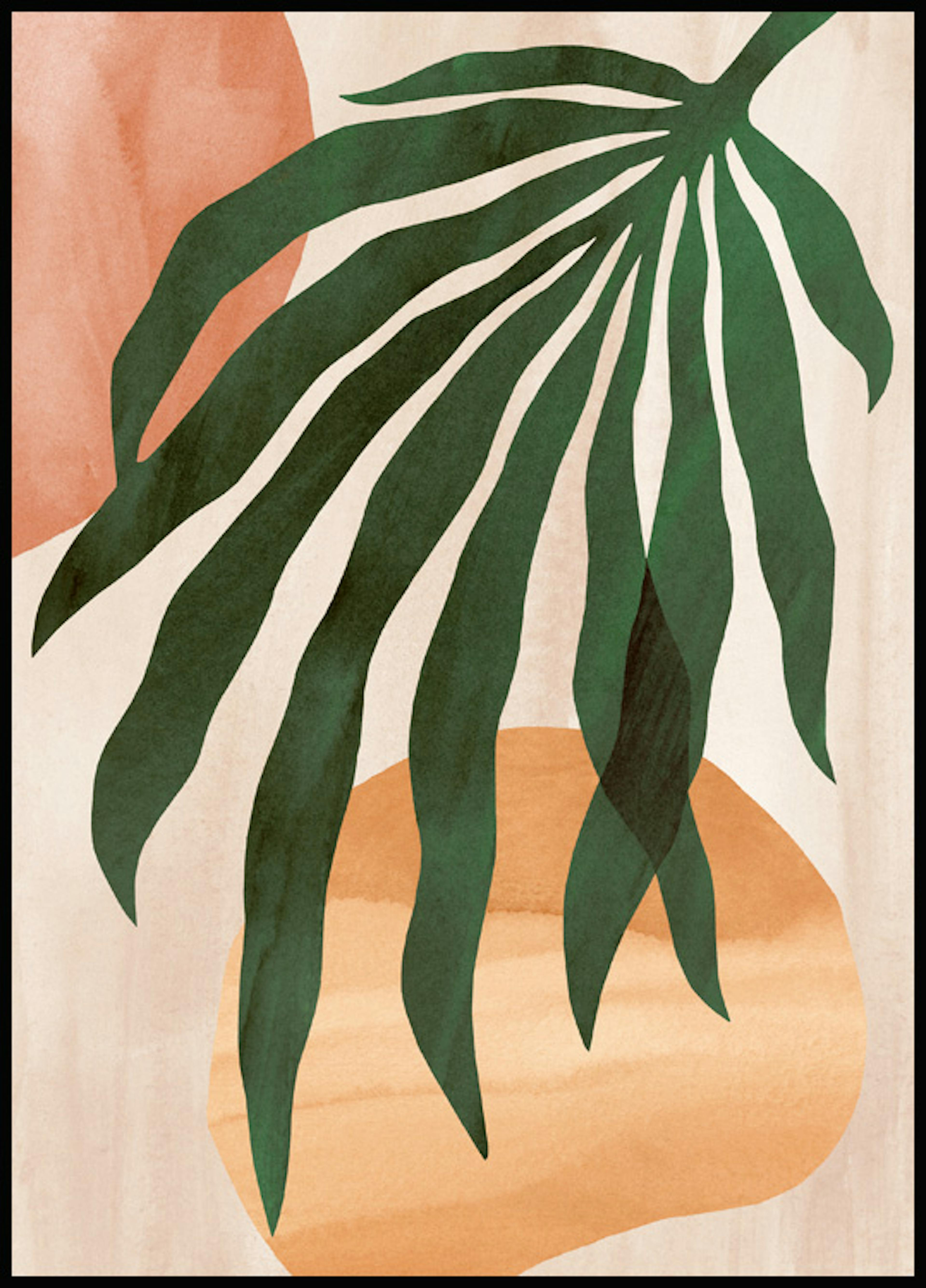 抽象的な葉のポスター 0