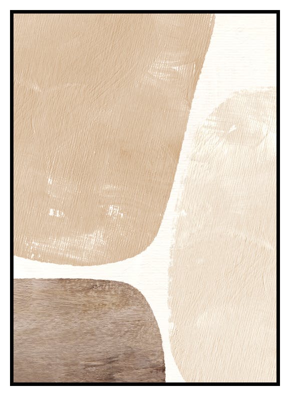 Beige Colour Fields Poster (30x40 cm) - Poster Store