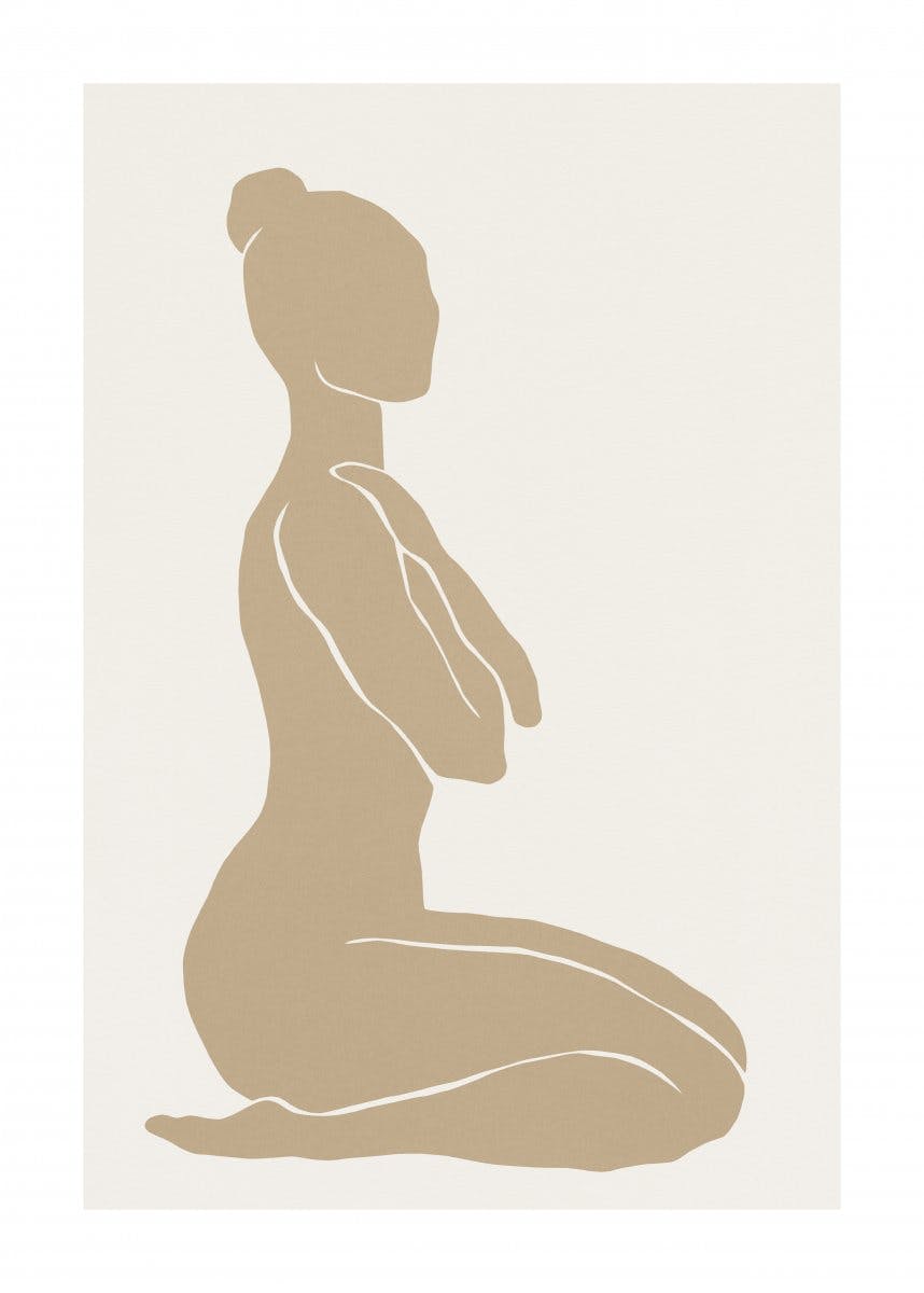 Weibliche Silhouette No1 Poster 0