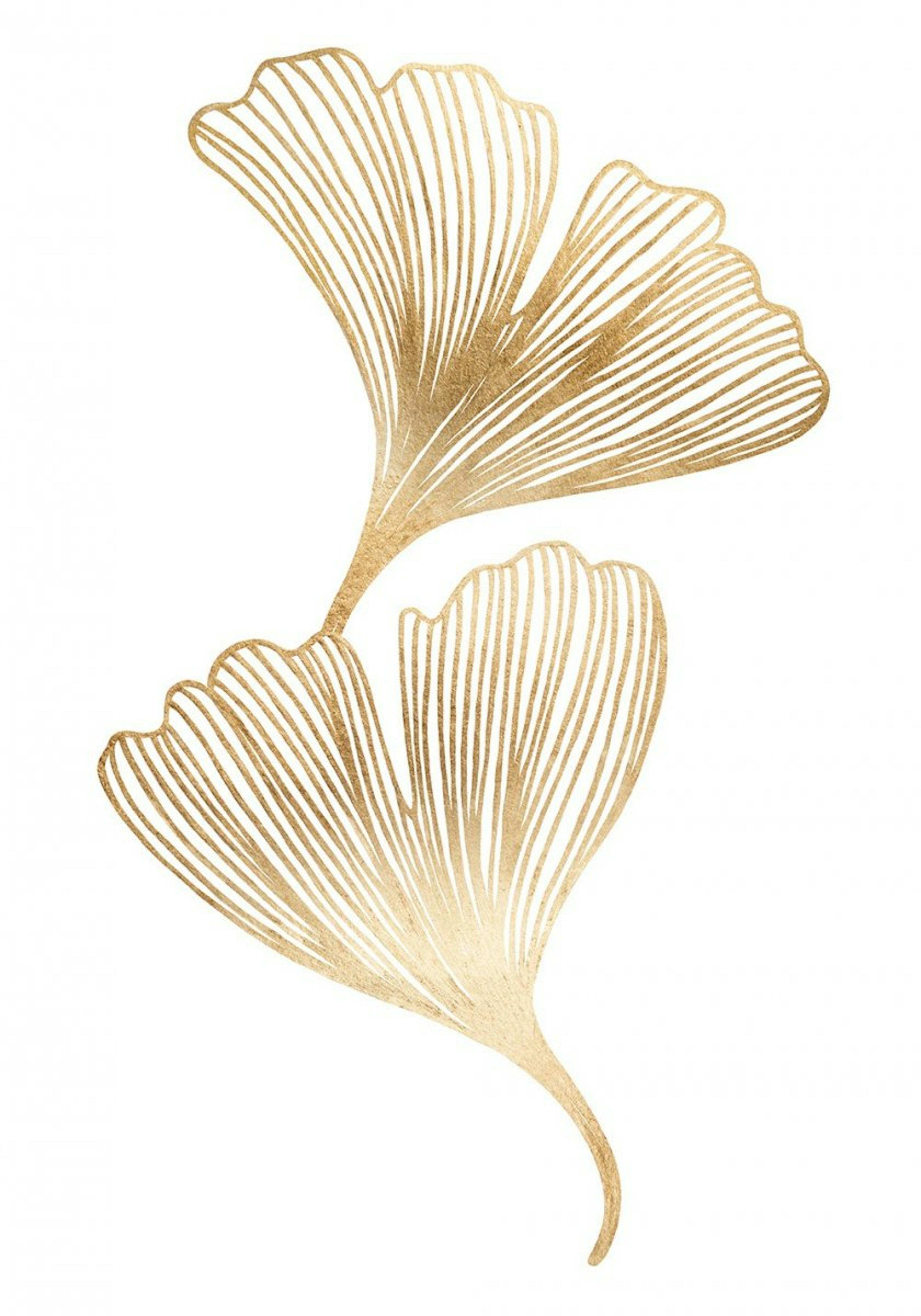 Goldener Ginkgo Poster 0