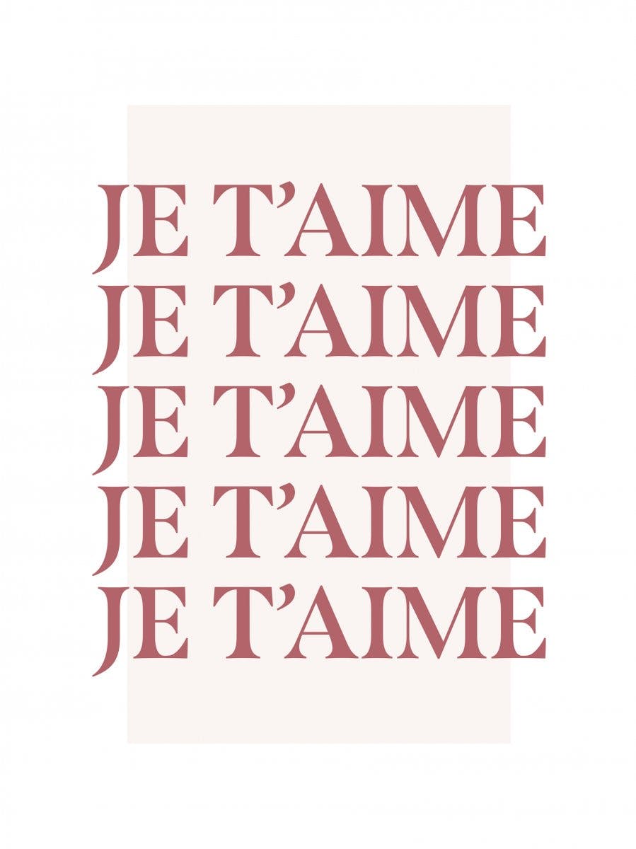 Je t'aime Poster 0